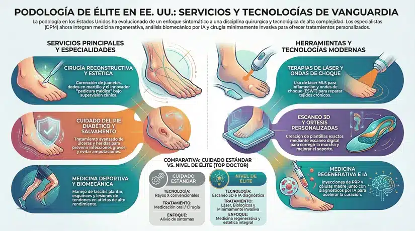 La podología en USA