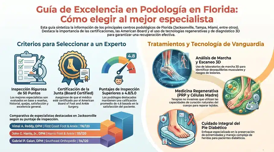 Cuidado del pie diabético en Florida