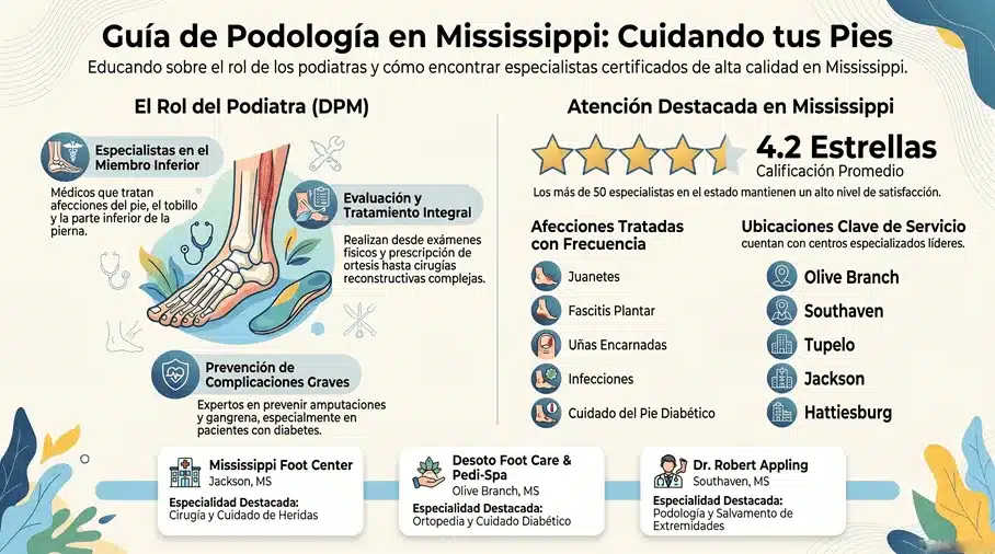 Podología en Mississippi