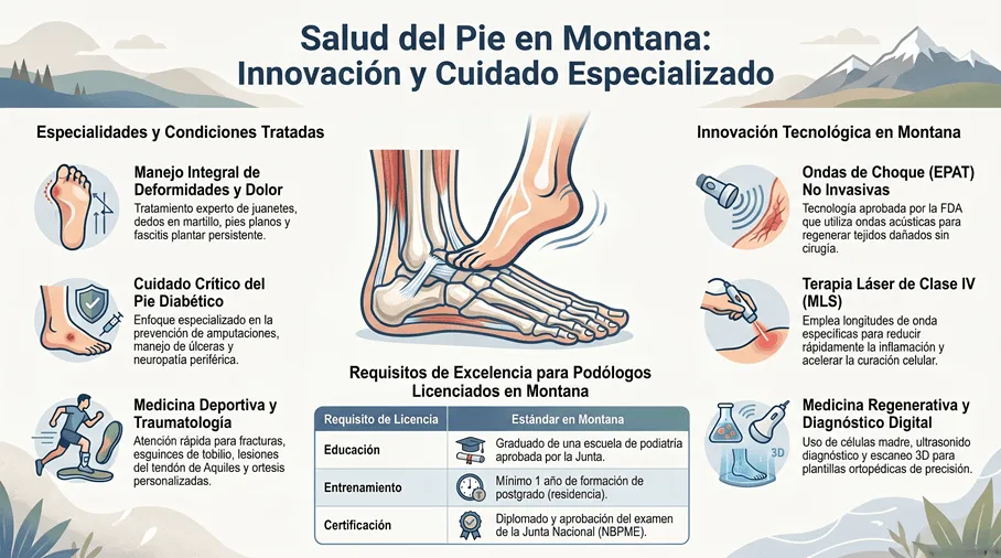 Salud del pie en Montana