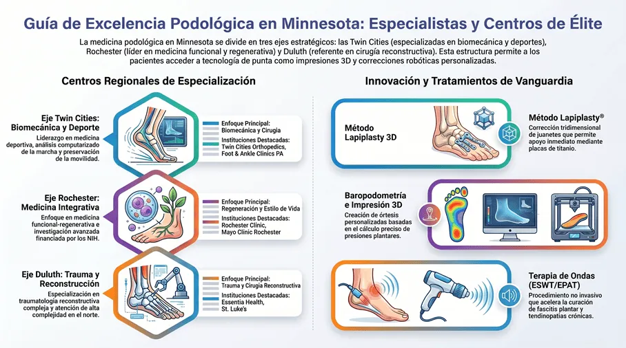 Cuidados podológicos en Minnesota