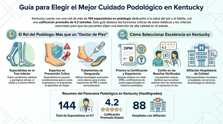 Cuidado podológico en Kentucky