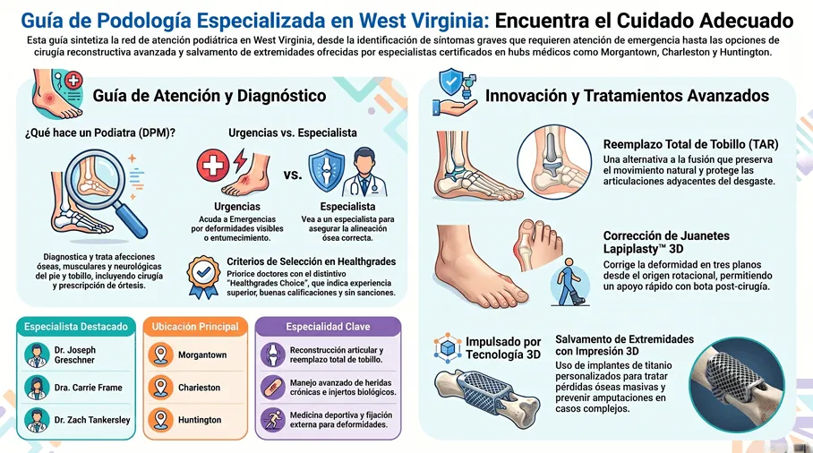 Podología en West Virginia